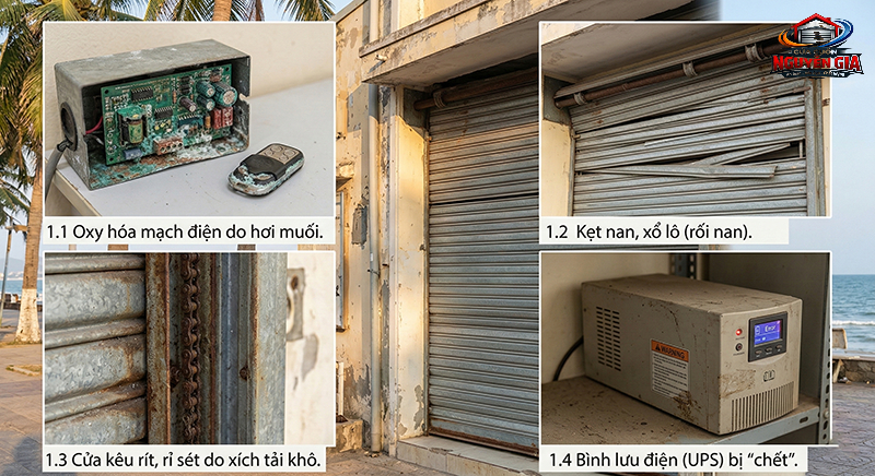Các Sự Cố Cửa Cuốn "Đặc Thù" Tại Phố Biển Vũng Tàu - Cửa Cuốn Nguyễn Gia