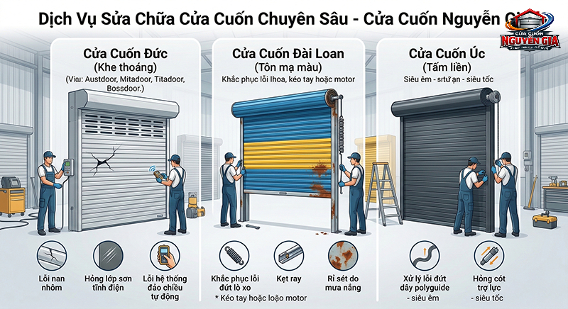 Dịch Vụ Chuyên Sâu Cho Các Thương Hiệu - Cửa Cuốn Nguyễn Gia