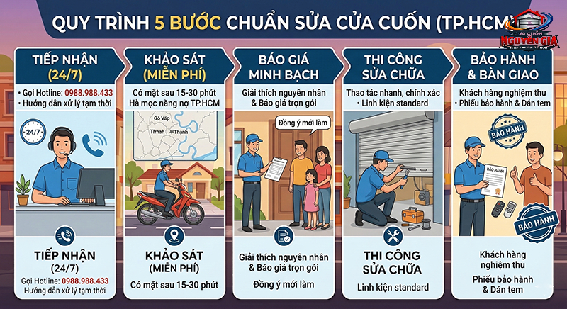 Quy Trình "5 Bước Chuẩn" Tạo Nên Uy Tín Nguyễn Gia