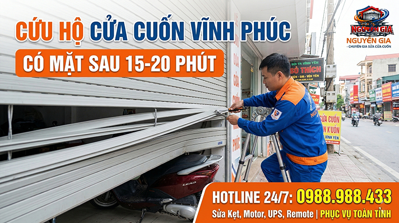 Sửa Cửa Cuốn Tại Vĩnh Phúc - Cửa Cuốn Nguyễn Gia