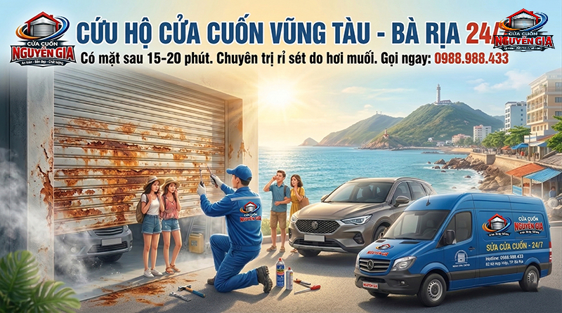 Sửa Cửa Cuốn Tại Vũng Tàu - Cửa Cuốn Nguyễn Gia