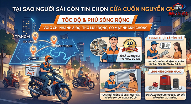 Tại Sao Người Sài Gòn Tin Chọn Cửa Cuốn Nguyễn Gia?