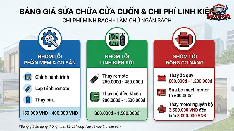 Báo giá sửa chữa minh bạch giúp khách hàng dễ dàng lựa chọn phương án thay thế linh kiện phù hợp ngân sách