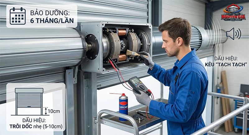 Làm sạch mạt sắt và bụi bẩn định kỳ giúp duy trì lực ma sát của má phanh và từ tính của nam châm điện