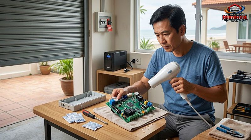 Sơ cứu bo mạch đúng cách bằng máy sấy ở chế độ gió mát giúp cứu vãn 80% nguy cơ hỏng hóc vĩnh viễn