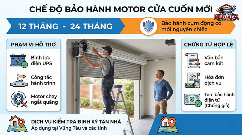 Mọi bộ tời thay mới tại Nguyễn Gia đều đi kèm chế độ bảo hành từ 12 đến 24 tháng, hỗ trợ kỹ thuật tận nơi