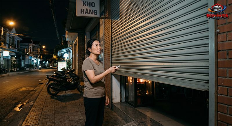 Tình trạng cửa cuốn bị kẹt không hạ xuống được gây ra nhiều lo lắng về an ninh cho các gia đình.