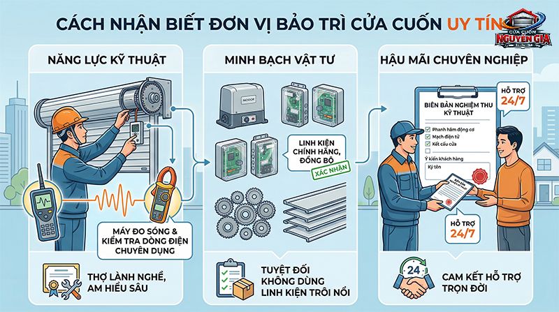 Đơn vị uy tín luôn cam kết sử dụng linh kiện chính hãng và bàn giao biên bản nghiệm thu minh bạch