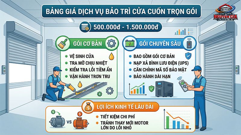 Chi phí bảo dưỡng rất linh hoạt, là khoản đầu tư thông minh giúp tránh được những hóa đơn sửa chữa khổng lồ