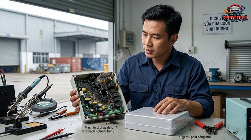 Với những bo mạch bị cháy đen hoặc nổ IC giải mã, thay mới là giải pháp tối ưu để đảm bảo an toàn tuyệt đối