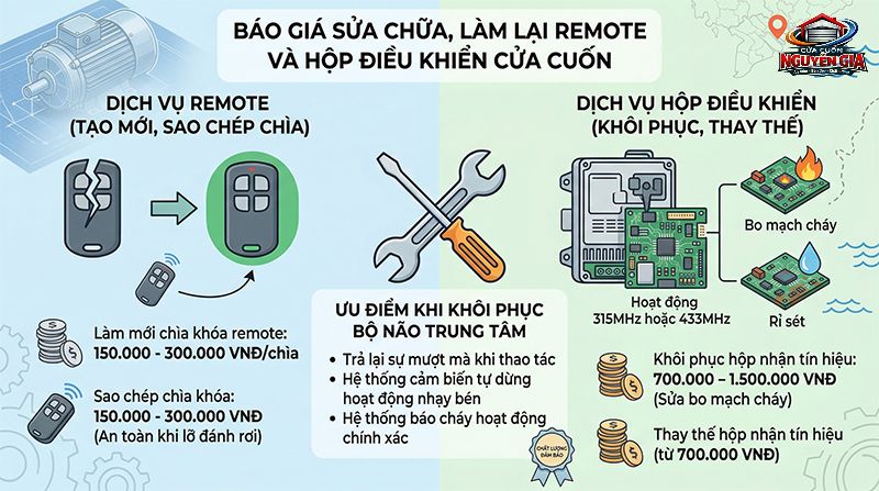 Sao chép remote mã nhảy và thay thế hộp nhận tín hiệu tần số 315MHz/433MHz lấy ngay trong ngày