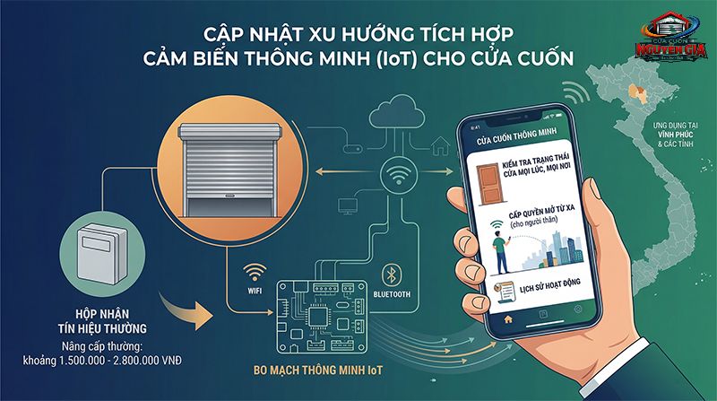Nâng cấp bo mạch IoT giúp quản lý và đóng mở cửa từ xa mọi lúc mọi nơi qua điện thoại thông minh