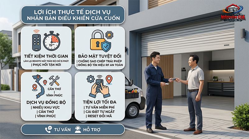 Quá trình sao chép và đồng bộ mã nhảy được thực hiện chuyên nghiệp, đảm bảo an ninh tuyệt đối chỉ trong 15 phút