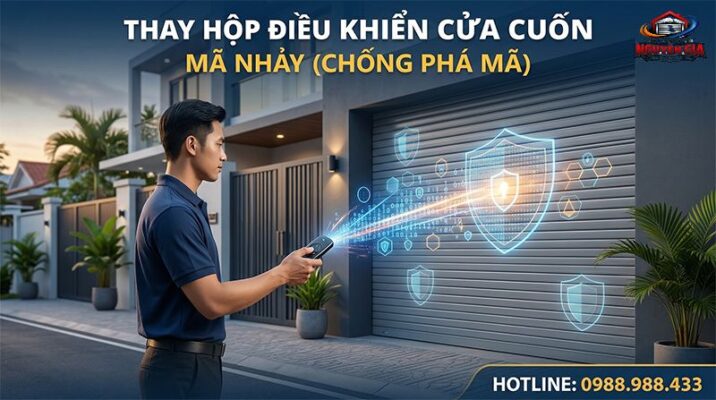 ộp điều khiển cửa cuốn mã nhảy chống sao chép công nghệ mới.